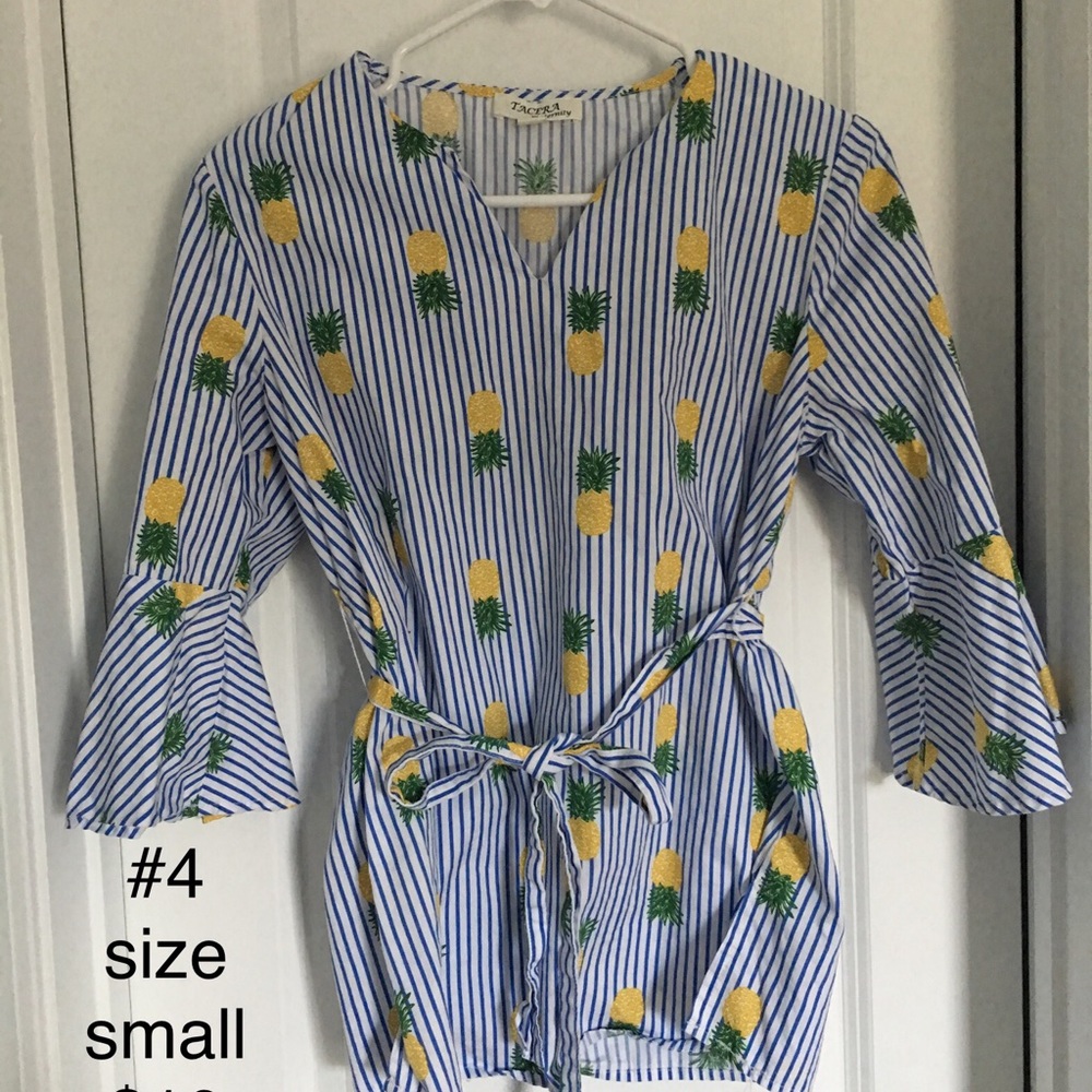 Pineapple maternity shirt